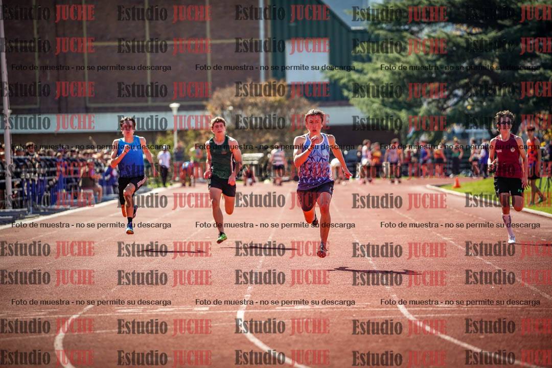 Fotos de los 100 m llanos de varones