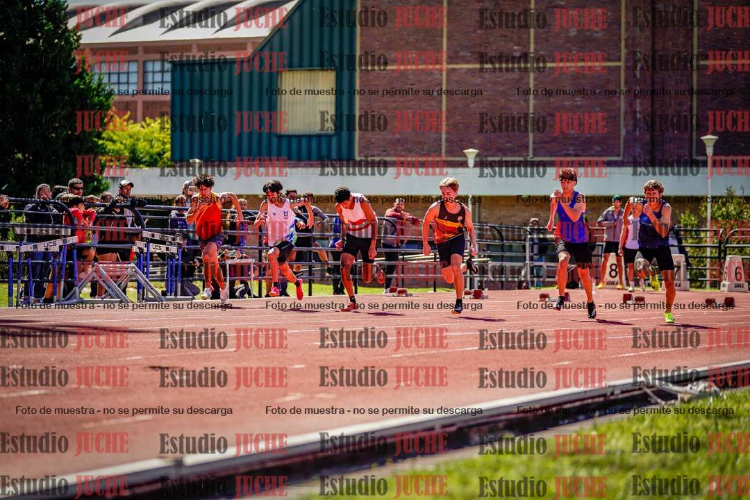 Fotos de los 100 m de varones