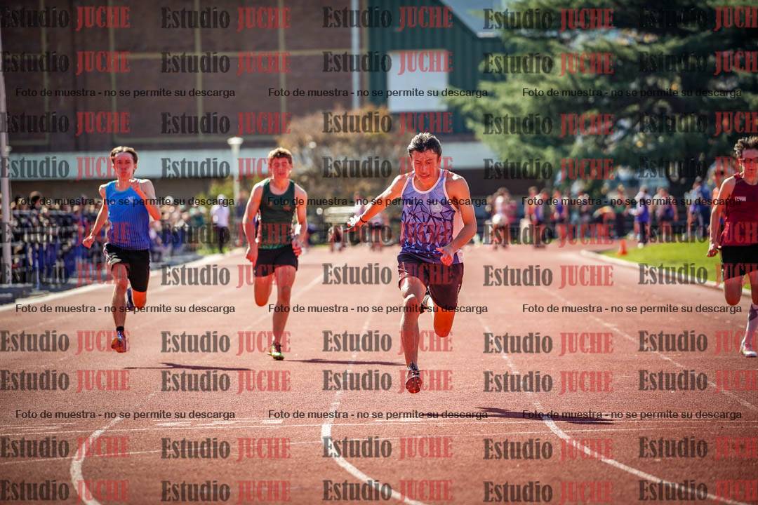 Fotos de los 100 m llanos de varones
