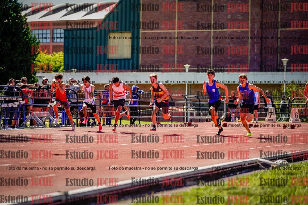 Fotos de los 100 m de varones