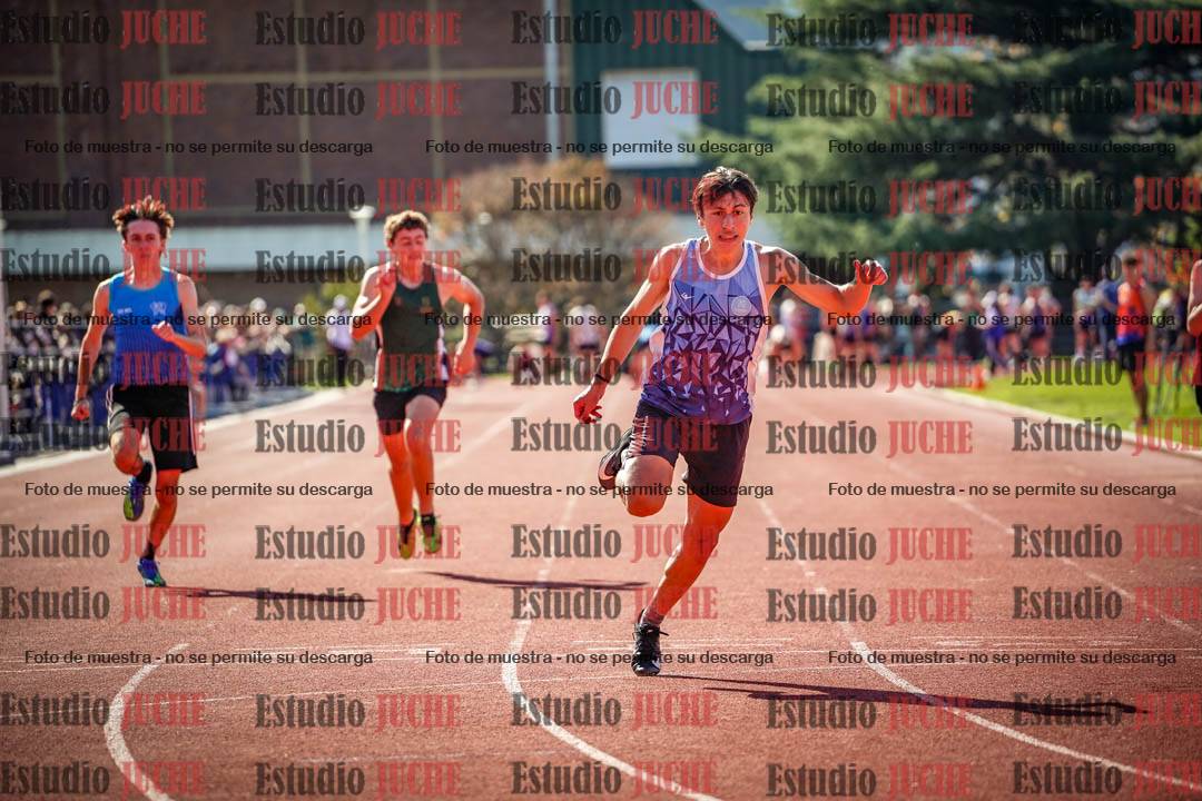 Fotos de los 100 m llanos de varones