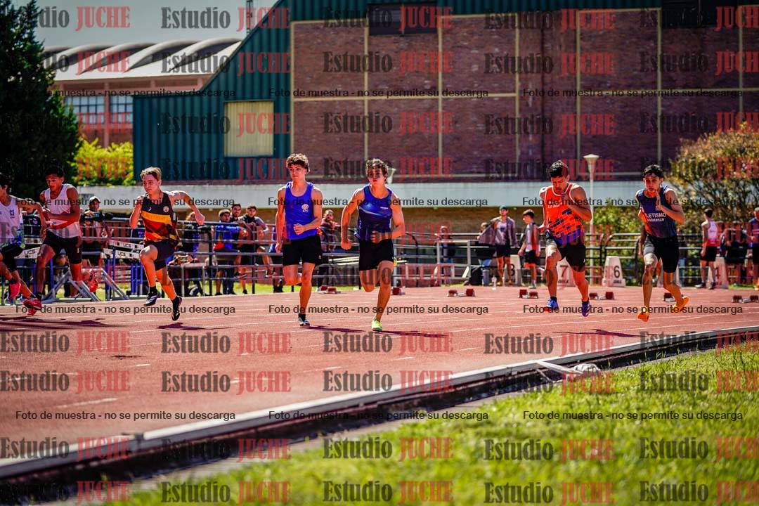 Fotos de los 100 m de varones