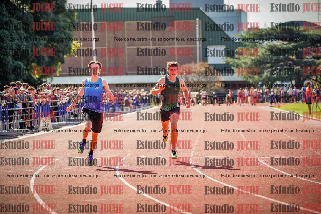 Fotos de los 100 m llanos de varones
