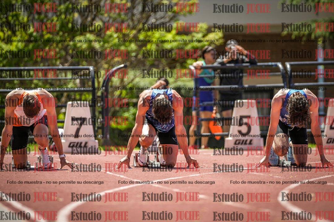 Fotos de los 100 m llanos de varones