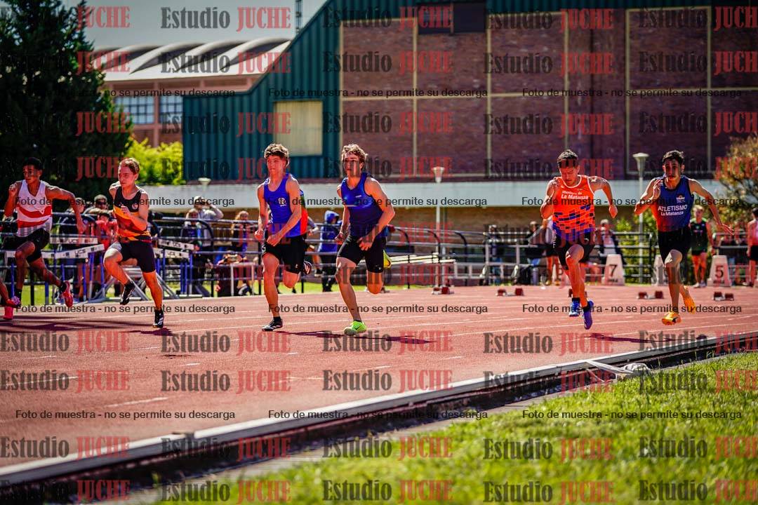 Fotos de los 100 m de varones