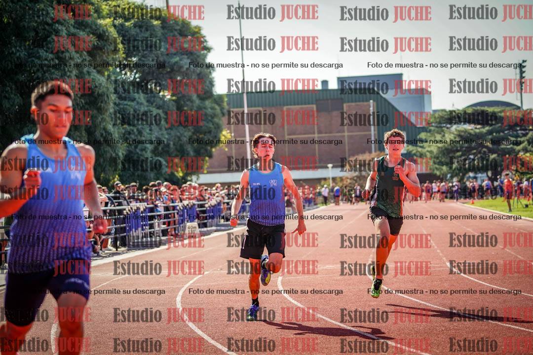 Fotos de los 100 m llanos de varones