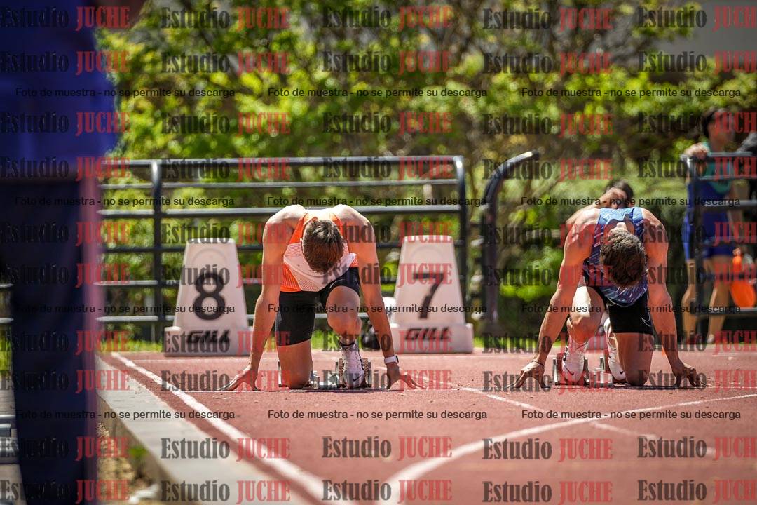 Fotos de los 100 m llanos de varones