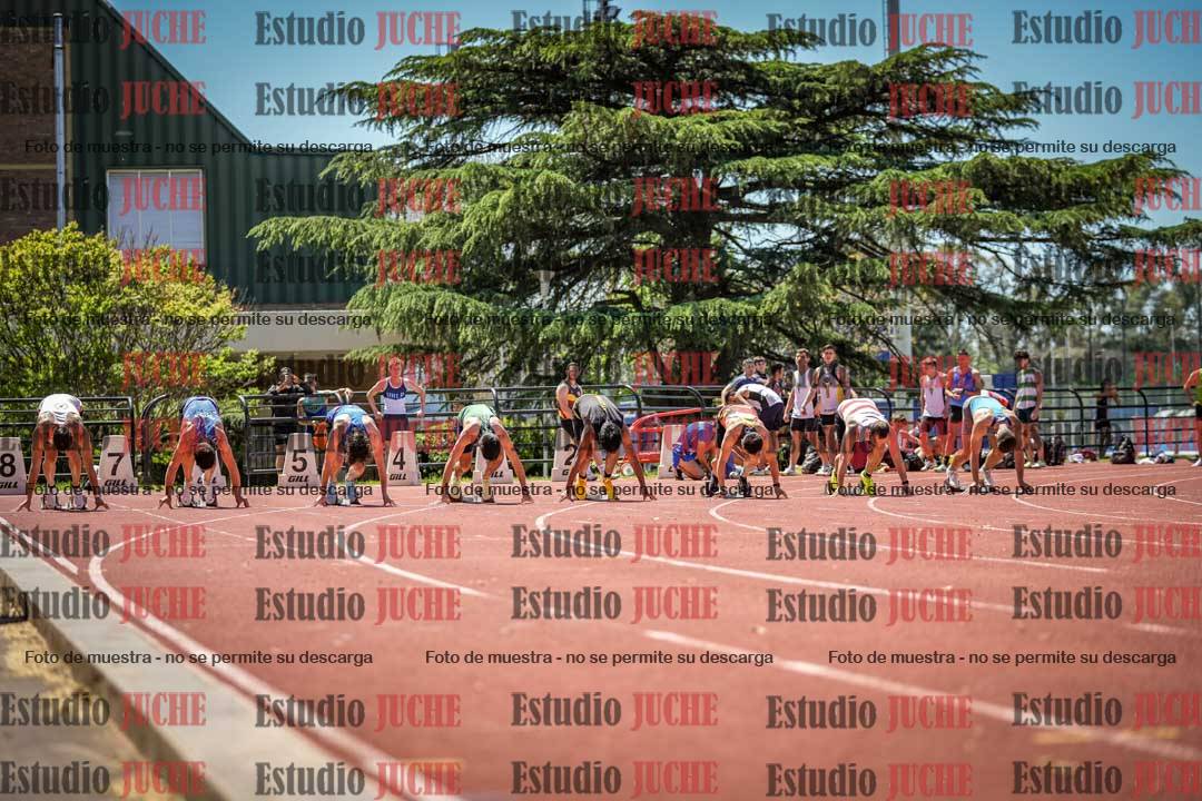Fotos de los 100 m llanos de varones