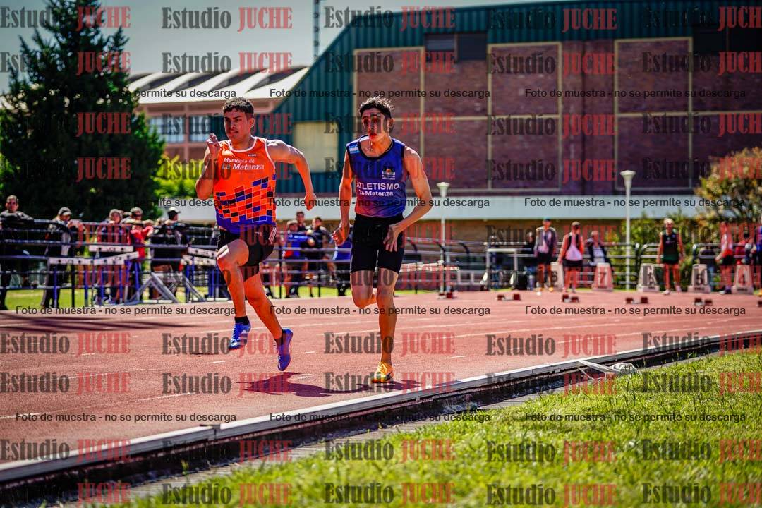 Fotos de los 100 m de varones