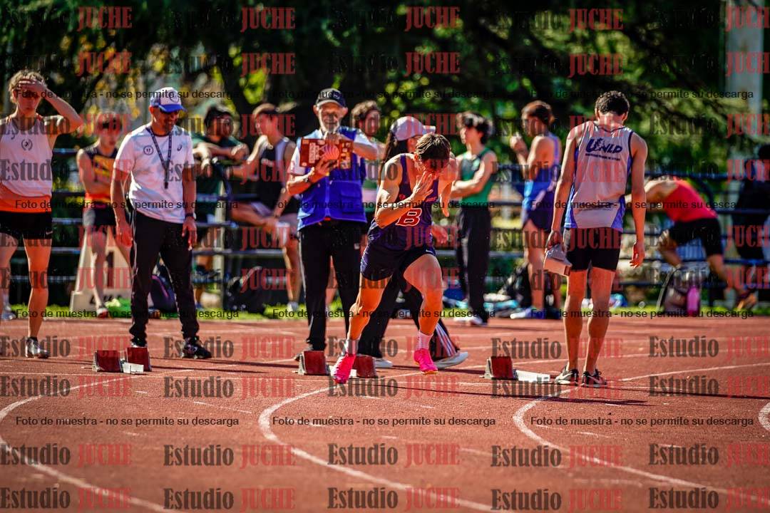 Fotos de los 100 m llanos de varones