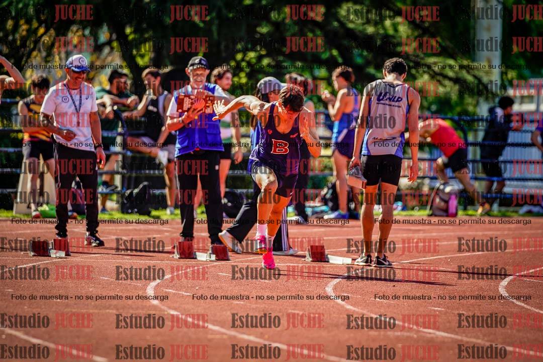 Fotos de los 100 m llanos de varones