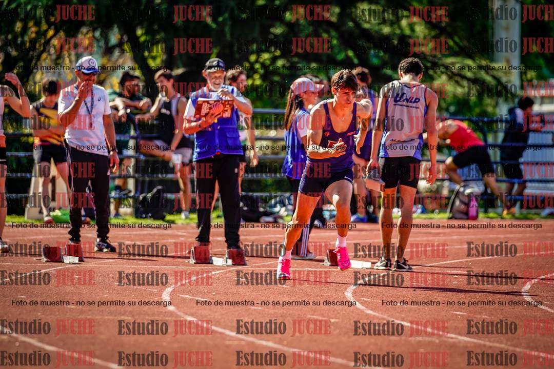 Fotos de los 100 m llanos de varones