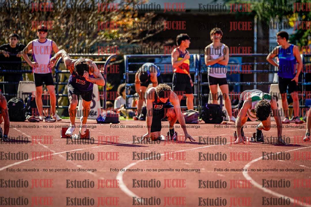 Fotos de los 100 m llanos de varones