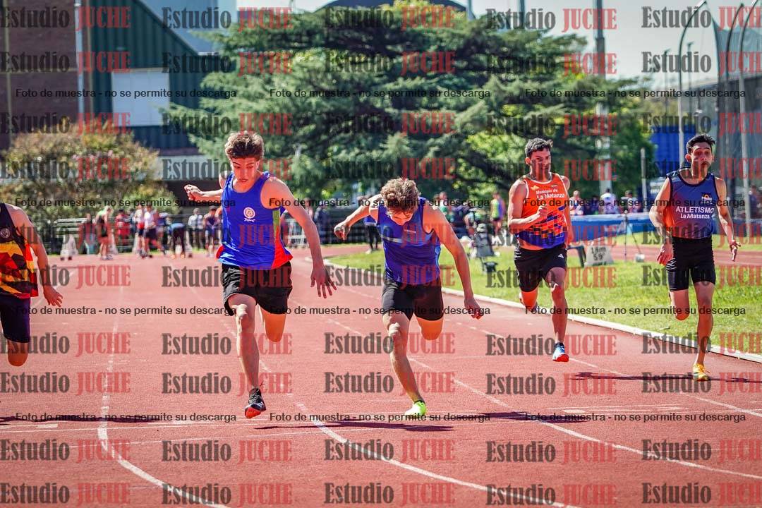 Fotos de los 100 m de varones