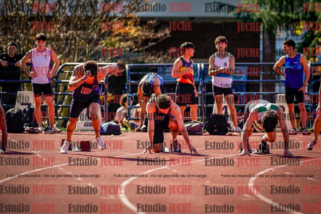 Fotos de los 100 m llanos de varones