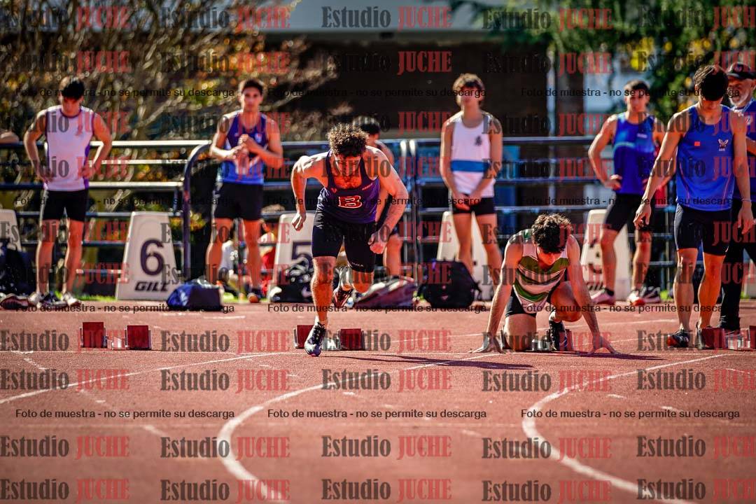 Fotos de los 100 m llanos de varones
