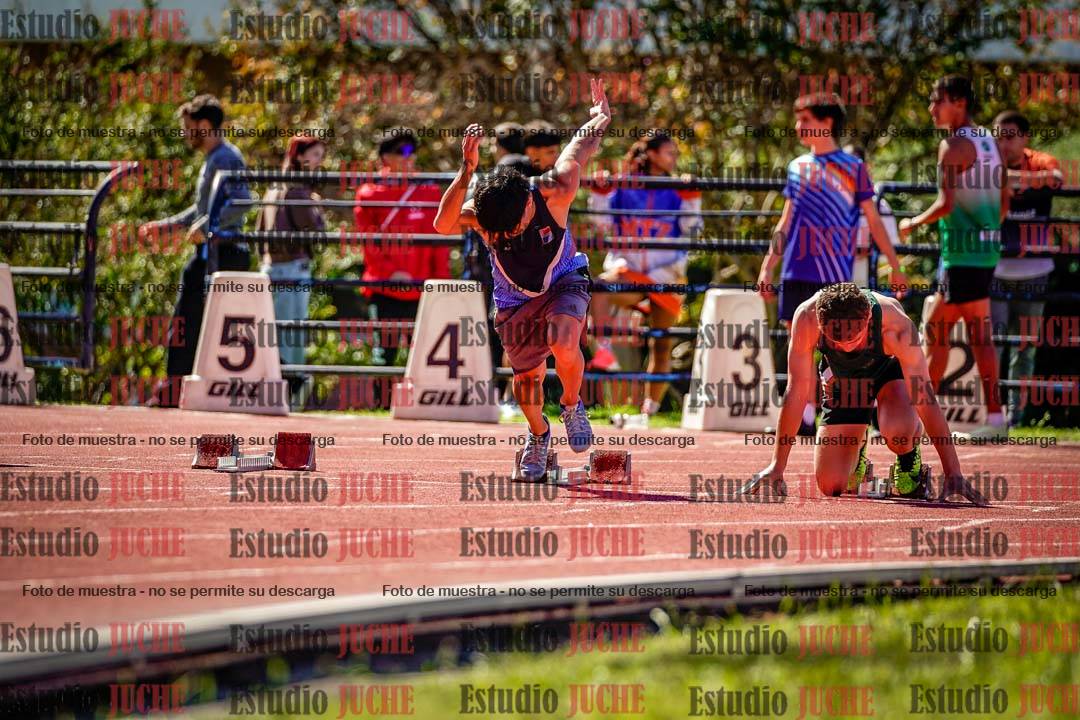 Fotos de los 100 m de varones