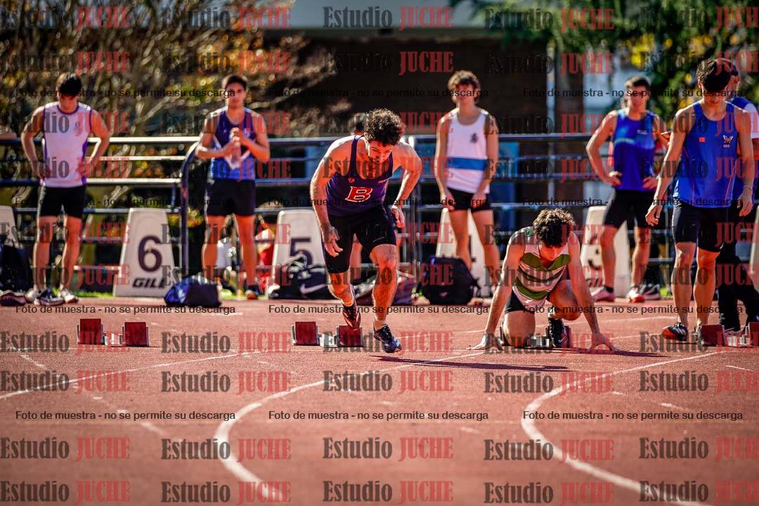 Fotos de los 100 m llanos de varones