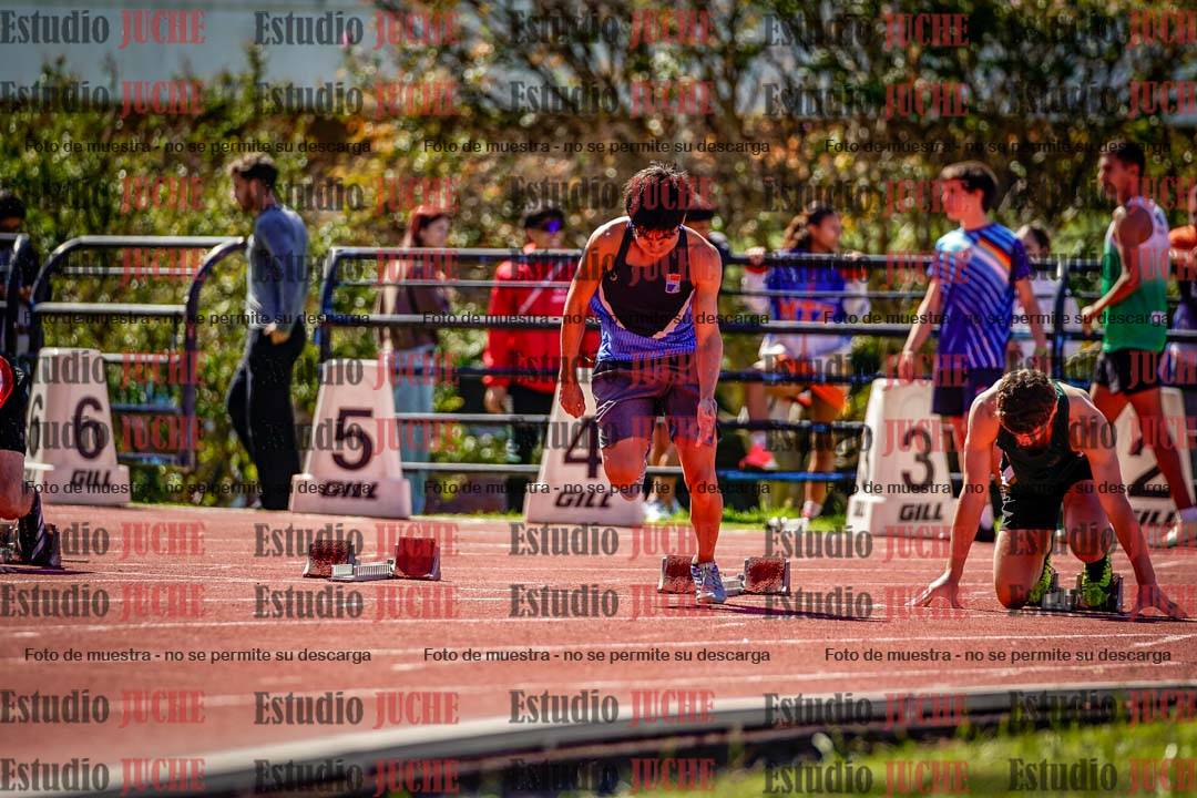 Fotos de los 100 m de varones