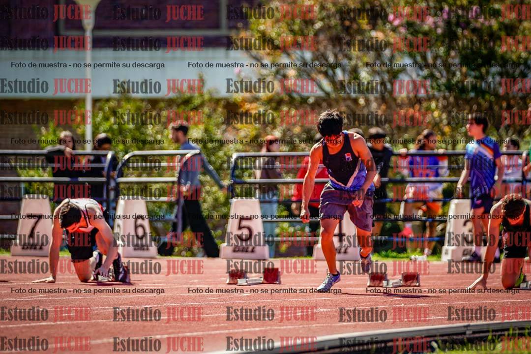 Fotos de los 100 m de varones