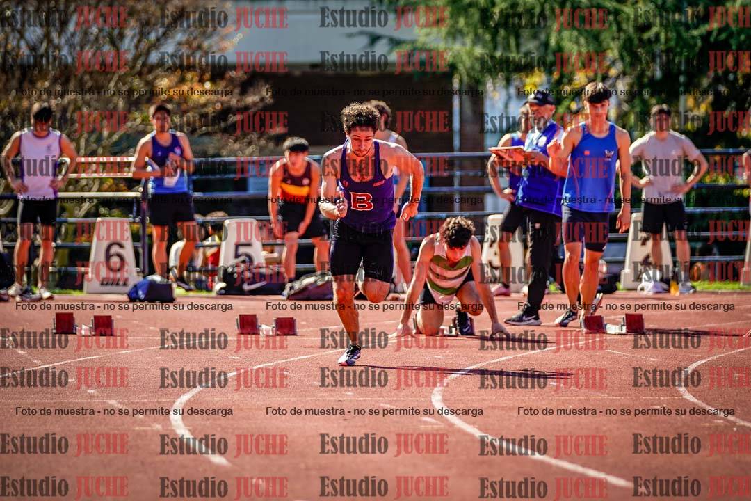 Fotos de los 100 m llanos de varones