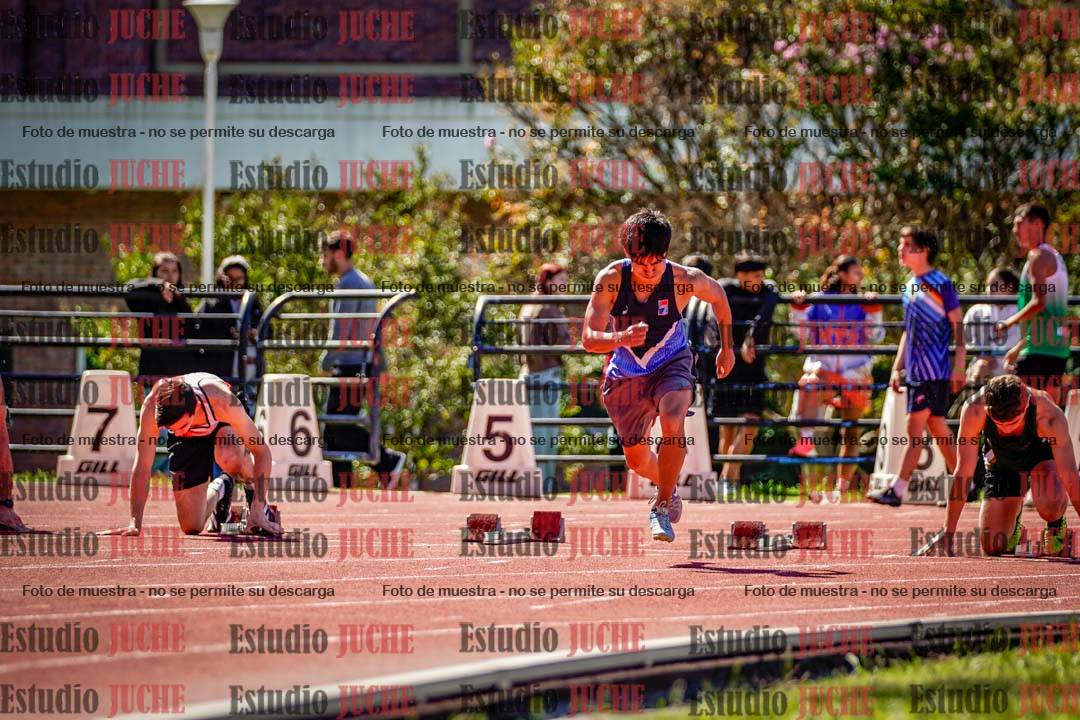 Fotos de los 100 m de varones
