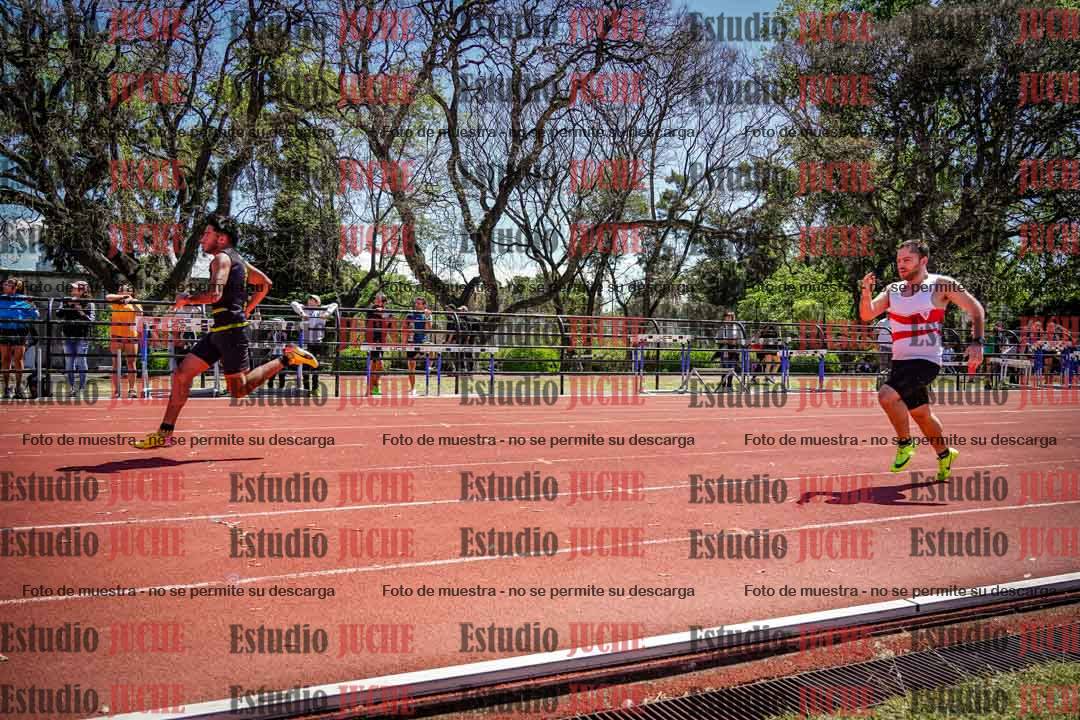 Fotos de los 100 m llanos de varones