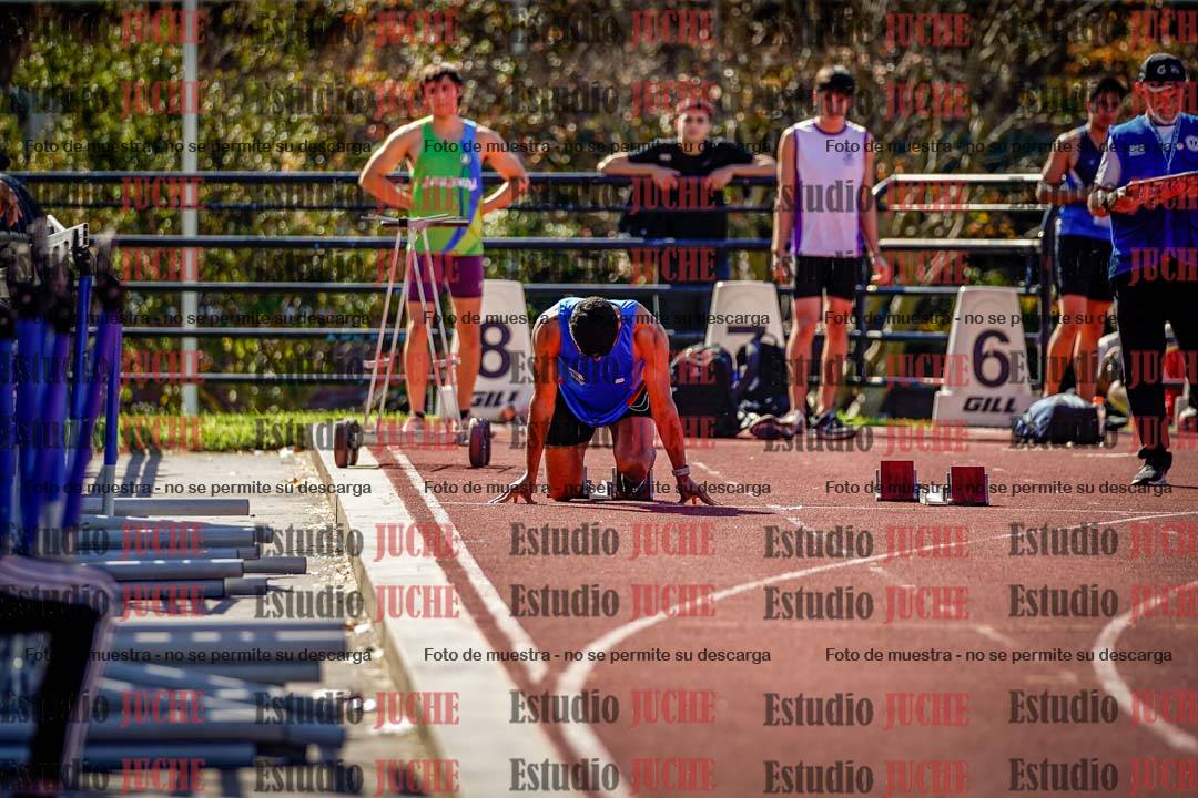Fotos de los 100 m llanos de varones