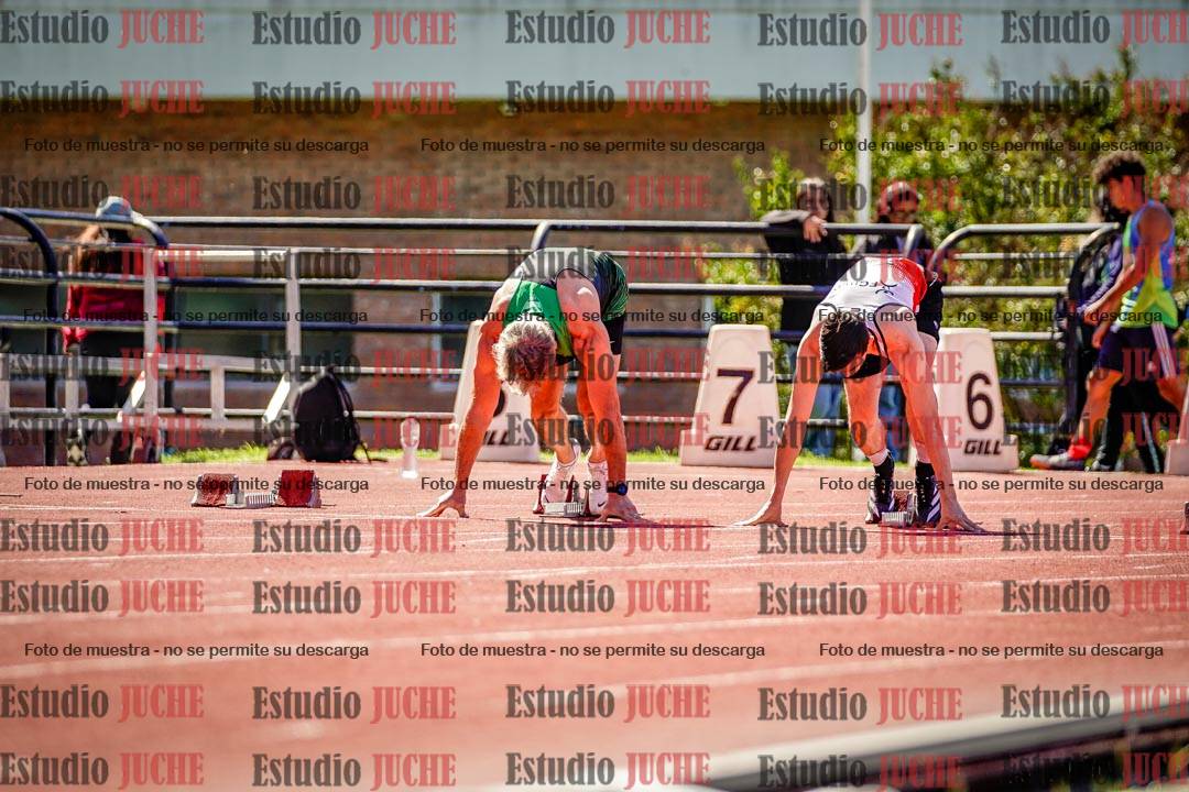 Fotos de los 100 m de varones