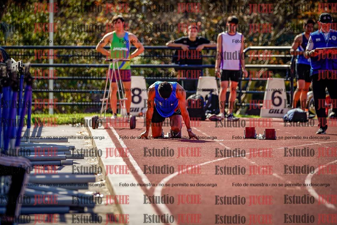 Fotos de los 100 m llanos de varones