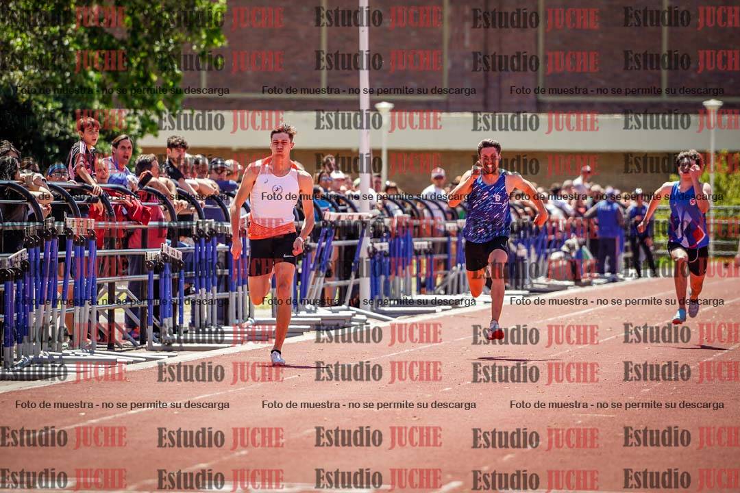 Fotos de los 100 m llanos de varones