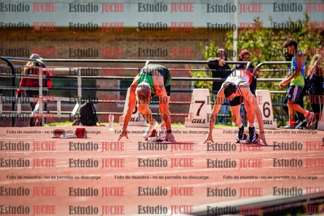 Fotos de los 100 m de varones