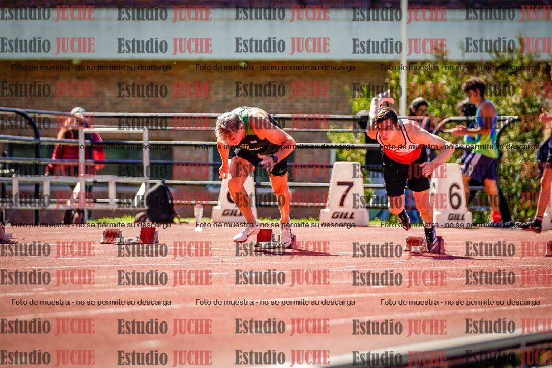 Fotos de los 100 m de varones