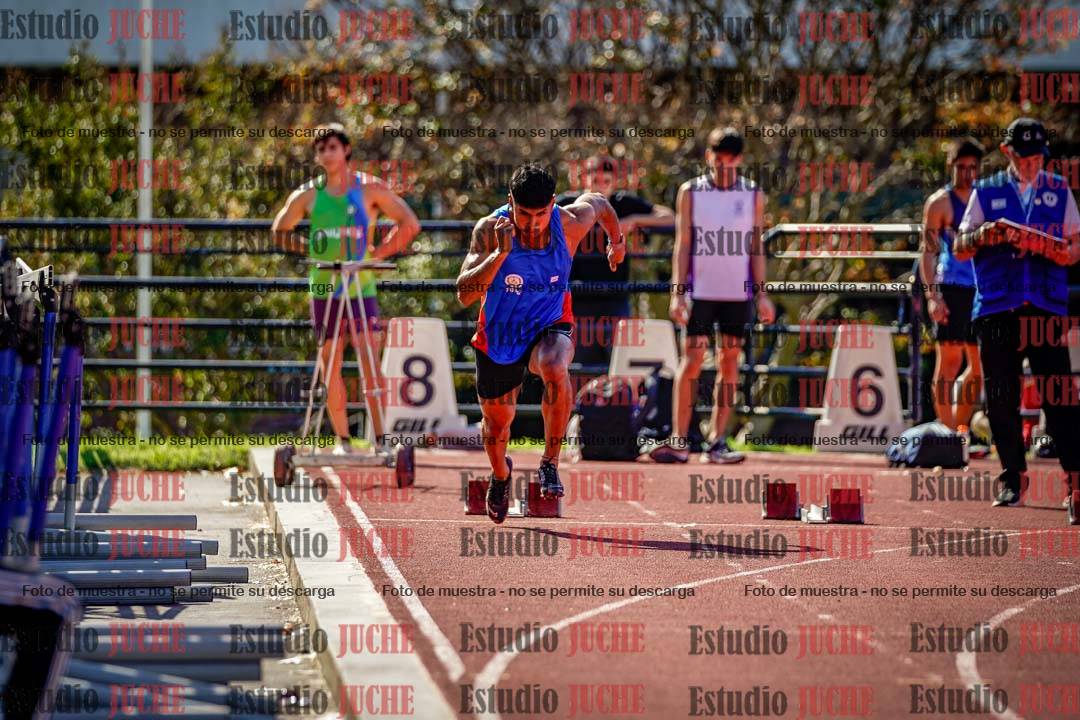 Fotos de los 100 m llanos de varones