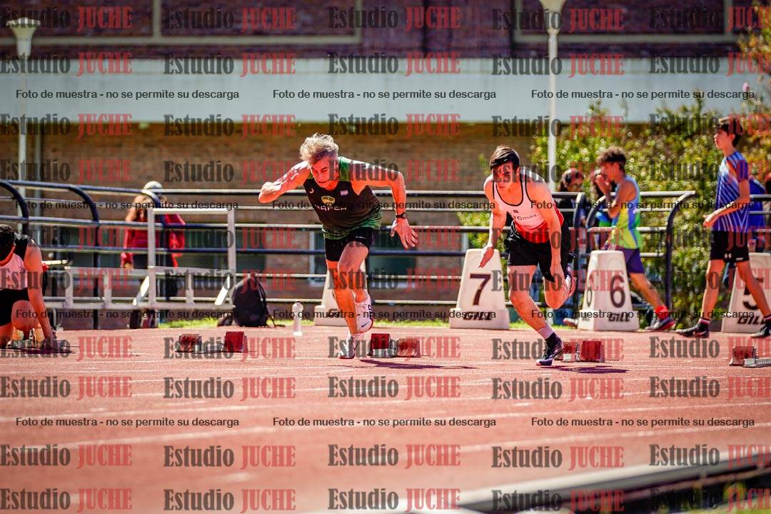 Fotos de los 100 m de varones