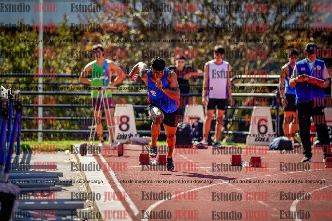 Fotos de los 100 m llanos de varones