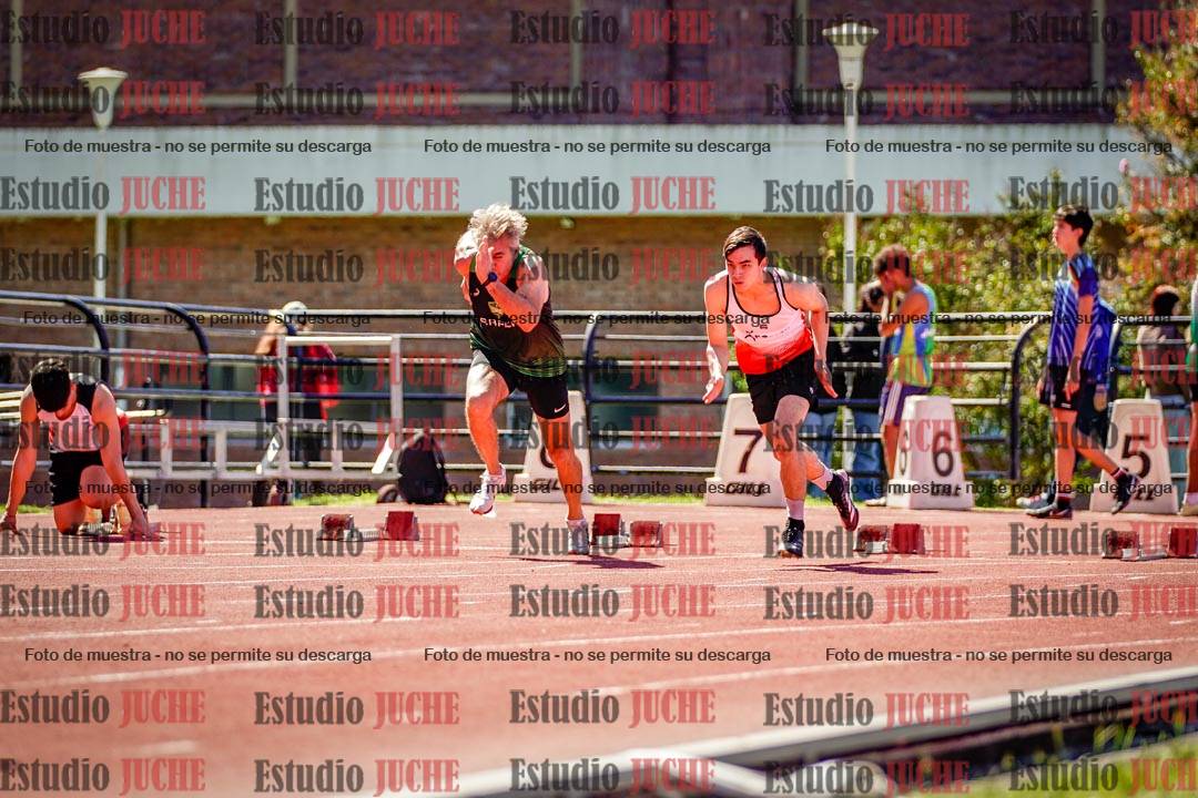 Fotos de los 100 m de varones