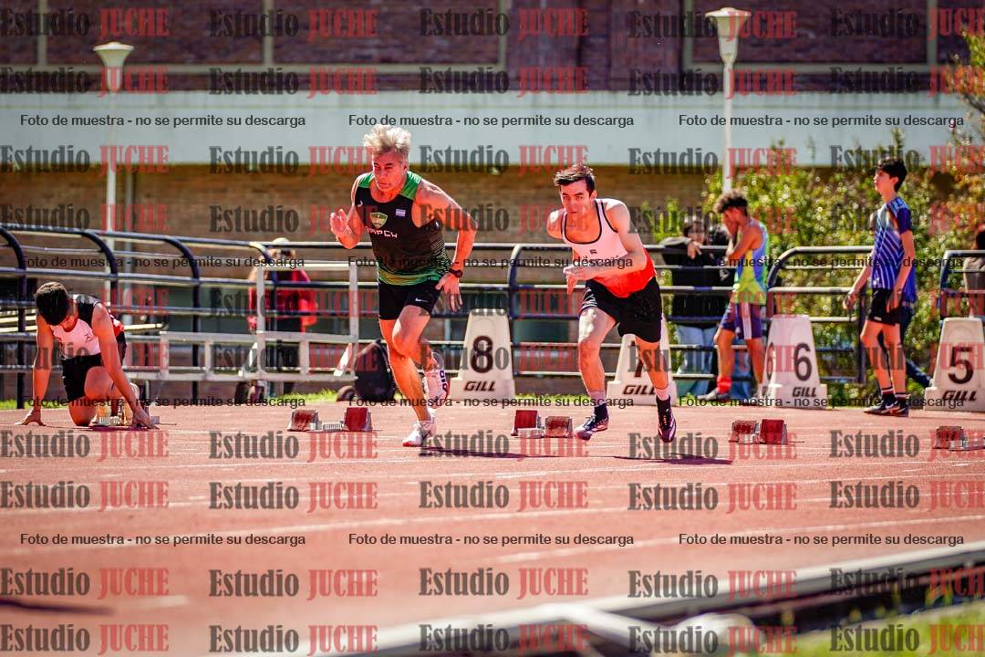 Fotos de los 100 m de varones