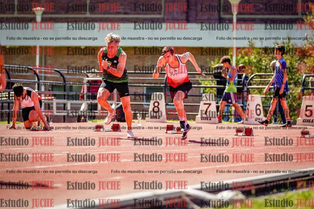 Fotos de los 100 m de varones
