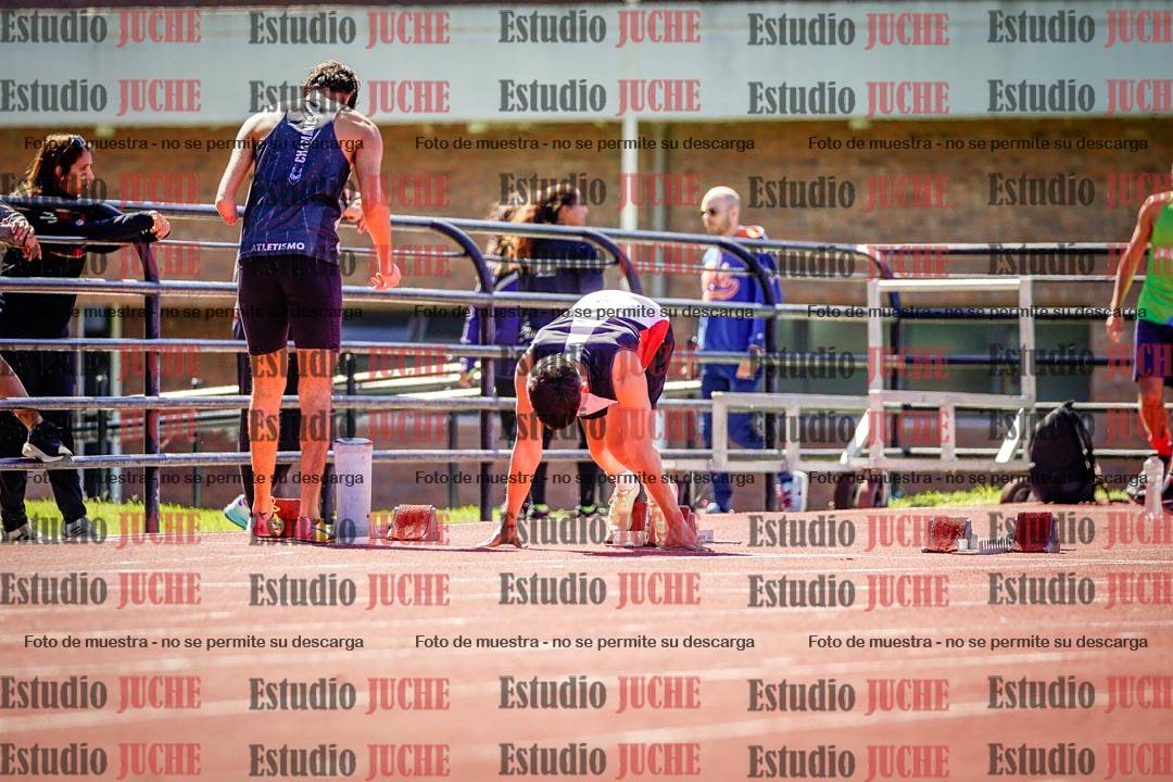 Fotos de los 100 m de varones