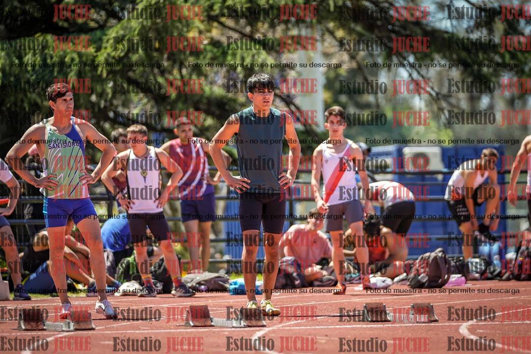 Fotos de los 100 m llanos de varones