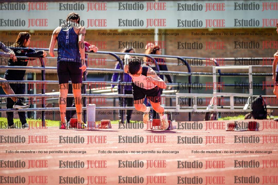 Fotos de los 100 m de varones