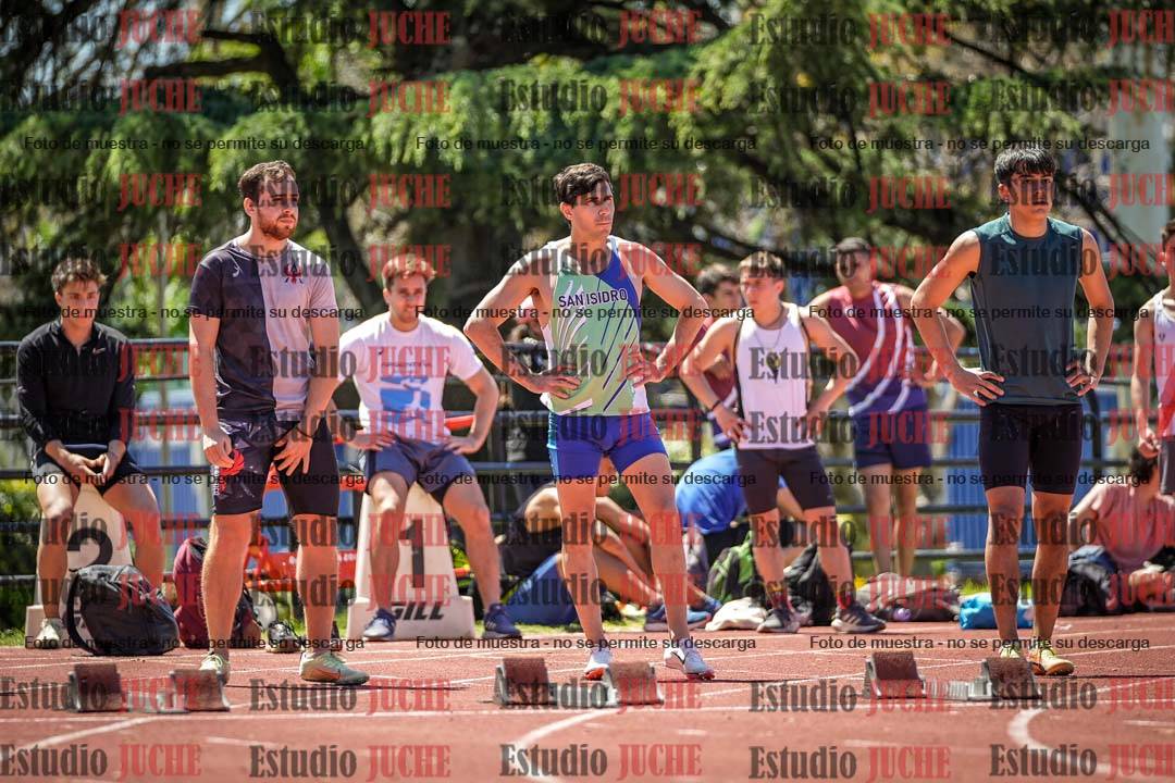 Fotos de los 100 m llanos de varones