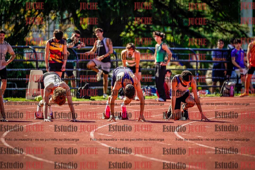 Fotos de los 100 m llanos de varones