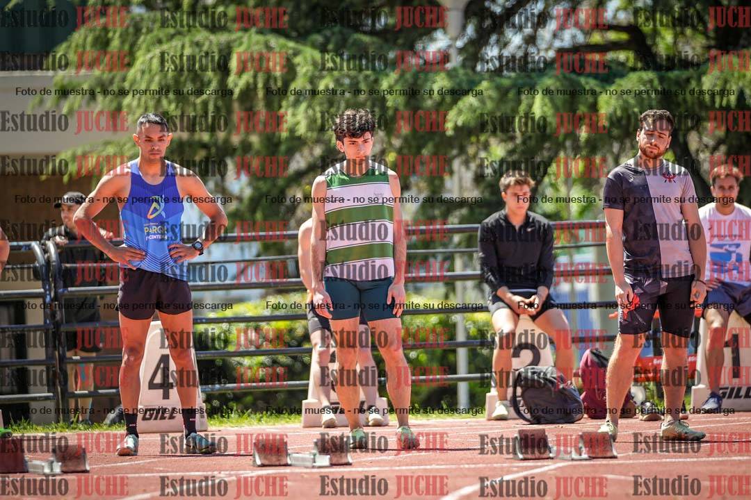 Fotos de los 100 m llanos de varones