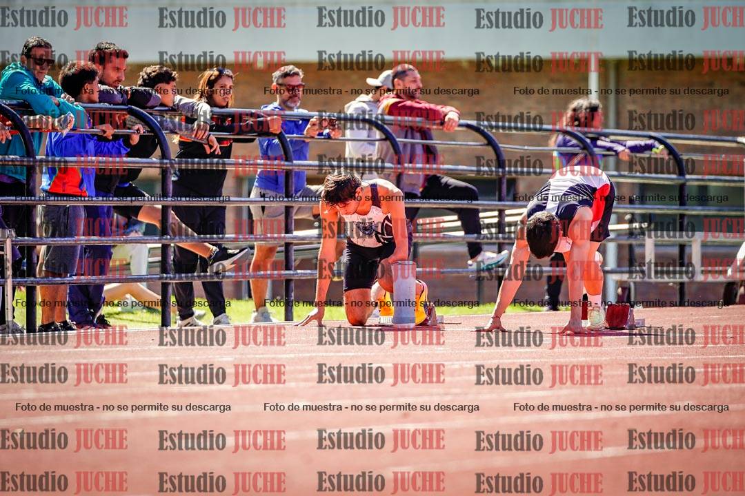 Fotos de los 100 m de varones