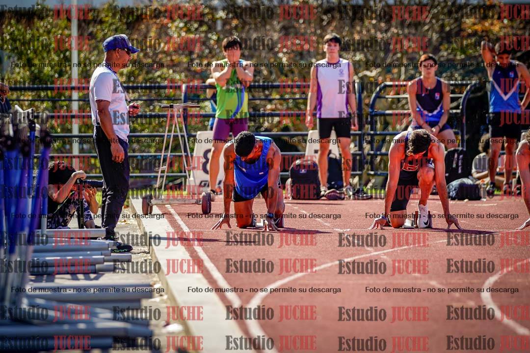 Fotos de los 100 m llanos de varones