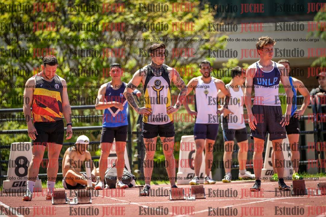 Fotos de los 100 m llanos de varones