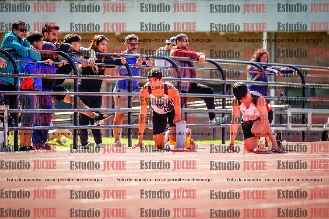 Fotos de los 100 m de varones