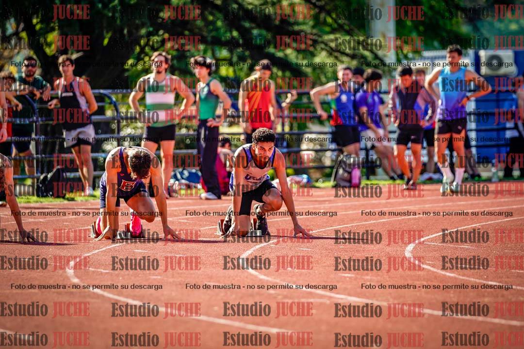 Fotos de los 100 m llanos de varones